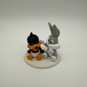 Vintage Baby Looney Tunes Bugs Bunny Daffy Duck PVC Figure Russ Decopac 1995